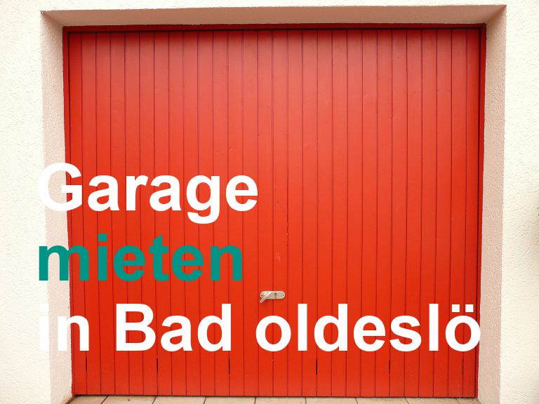 Garage mieten in Bad oldeslö